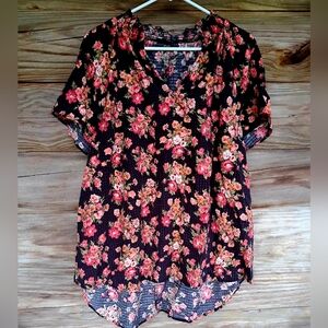 EUC Lane Brant 18/20 Floral Summer Top